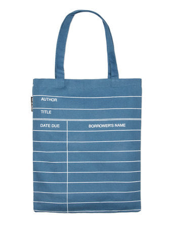 Library Card Denim Tote Bag (out Of Print)