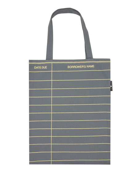 Library Card Gray Tote Bag(out Of Print)